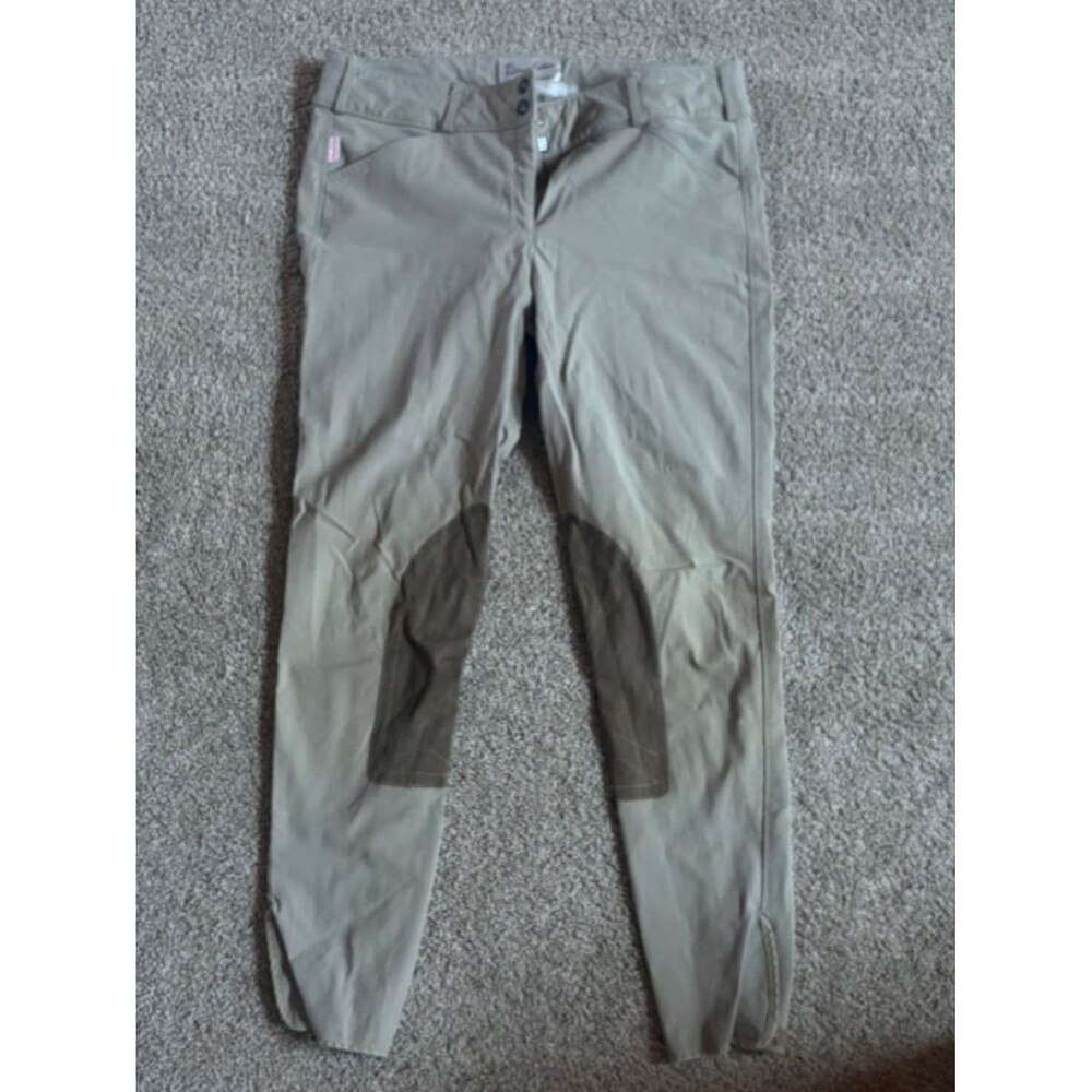The Tailored Sportsman Tan Breeches with Knee Patches- 32R- Used